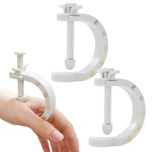 lot 58836 image: 2PCS Acupuncture Clip Tool, Migraine Relief Hand Clip, Compact Pressure Point Massage Tool, Portable Pressure Point Clip for Hand Foot Ear Migraine Relief, Light Gray - Retail $7