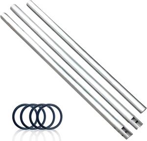 lot 101512 image: 1183m Stainless Metal Tube Crossbar for Studio Backdrop Wall Mount System - Holder Pole