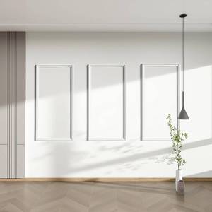 lot 201380 image: PALMPOP Peel and Stick Wall Molding Kit of 3 Frames,Premade Accent Wainscoting Panels, Ready to Molding Trim for Living Room Bedroom Corridor Home Interior Wall Panel Decor (24x12in)