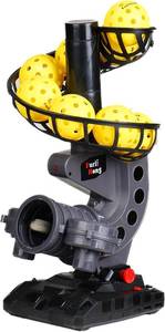 lot 201384 image: Furlihong 388PBH Pickleball Machine, 4 Adjustable Angles, Includes 9 Pickleballs, Powered by Power BankBattery, for Beginners