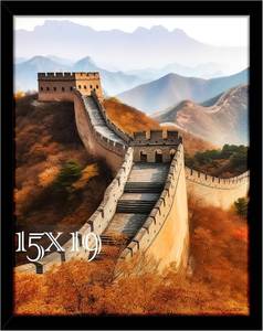 lot 201406 image: Picrit 15x19 Picture Frame, Photo Frame for Wall Mounting Display, Black