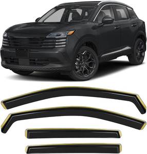 lot 201421 image: in-Channel Window Rain Guards for 2025 2026 Nissan Kicks(Not for Play), Window Deflectors, Window Visors for Car, Vent Deflector, 4pcs
