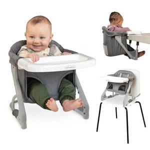 lot 401306 image: Infantino the Ultimate Travel Booster, Versatile and Travel-Friendly Booster, High Chair and Seat for On-the-Go Families, Gray