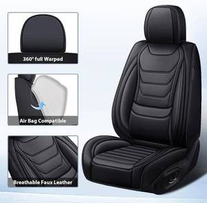 lot 401309 image: Retails for $169 Fit for Ford F-150 2000-2025 Custom Seat Covers, PU Leather Car Seat Covers, Full Coverage Protection, Thick Cushioning Seat Protectors