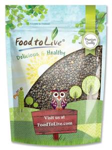 lot 401327 image: Food to Live French Green Lentils, 5 Pounds   Whole Dry Beans, Raw, Sproutable, Vegan, Kosher, Bulk. Deep Peppery Flavor. Rich in Plant-Based Protein. Great Base for Soups, Chili, and Curries
