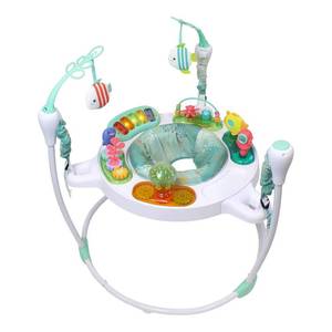 lot 401336 image: Retails for $124 Infantino Magic Motion Activity Jumper, Under the Sea Baby Jumper with 360  Seat, Removable Piano, Lights & Music, Adjustable Height Activity Center, Motor Skills and Sensory Play, Ages 4 Months