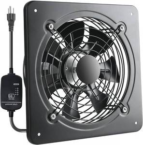 lot 401338 image: 12 Inch Wall Window Exhaust Fan Wall Mounted Ventilation 720 CFM Basement Extractor Fan Industrial Fan for Home Garage Office Commercial Use (12 InchSpeed Control)