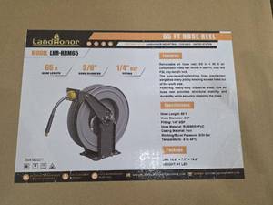 lot 4208 image: LandHonor 65ft Auto-Retracting Air Hose Reel