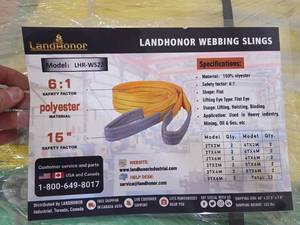 lot 4214 image: LandHonor Industrial Webbing Slings Set - Model LHR-WS22