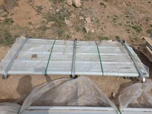 lot 4227 image: Galvanized Steel Roofing Panels Bundle 96x 36 50 Pieces