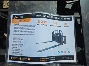 lot 4276 image: Arteer RPT-42L Rotating Hydraulic Pallet Forks