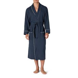 lot 2321 image: Amazon Essentials Mens Lightweight Cotton Waffle Bathrobe Navy, 4X-Large Big - Retail $25