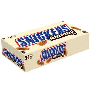 lot 2336 image: Snickers Almond Chocolate Candy Bars  1.76 Oz  24 Pieces (BB 092025)