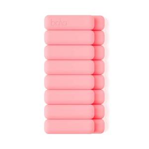 lot 2349 image: Bala Bangles 2pc Wrist &amp Ankle Weight Set - Blush 1lb Adjustable Steel &amp Silicone Weights - Retail $55