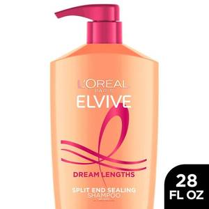 lot 2380 image: LOreal Paris Elvive Dream Lengths Restoring Shampoo for Long, Damaged Hair - 28 fl oz