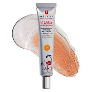 lot 2384 image: Erborian Color Correcting CC Cream with Centella Asiatica, Tan (Dore) - Light Multi-Purpose Facial Concealer with Illuminating Finish Soothes &amp Hydrates - SPF Korean Skincare Skin Perfector, Sephora - 1.5 Oz - Retail $46