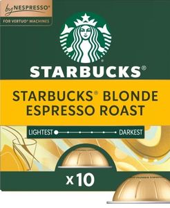 lot 2405 image: Starbucks by Nespresso Vertuo Line Pods Light Roast Coffee Blonde Espresso Roast - 10ct