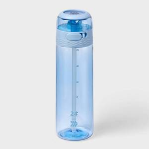 lot 2426 image: 24oz Tritan Hydration Water Bottle - Light Blue - All in Motion Portable Plastic Drinkware
