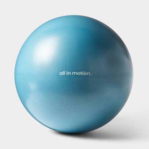 lot 2490 image: Stability Exercise Ball Blue 65cm - All In Motion with pump - Retail $16