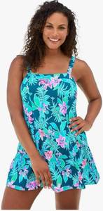 lot 2499 image: Swimsuits For All Swim 365 Womens Plus Size Princess-Seam Swim Dress 22 - Retail $60