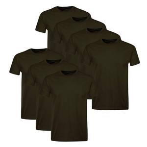 lot 2535 image: Hanes Mens Cotton, Moisture-wicking Crew Tee Undershirts, Multi-packs T-Shirt, Black - 7 Pack, Large US - Retail $25