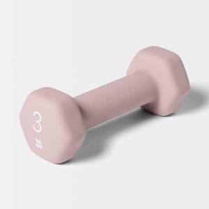 lot 2566 image: Dumbbell 3lbs Lilac - All In Motion PVC Coated, Iron Filled, Arm Workout