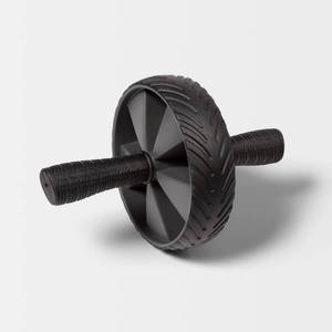 lot 2589 image: Ab Wheel Gray - All In Motion Non-Slip Handles, PVC Material, Core Trainers - Retail $17