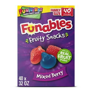 lot 2607 image: Funables Fruity Snacks  Mixed Berry  Flavored Snacks  32 oz 40 ct&nbsp