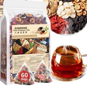 lot 2640 image: Teeo Deeo Kidney Tea Premium Herbal Blend, Natural Herbal Ginseng Tea for Kidney 7 Precious Ingredients Formula (30 Bags2 Pack)
