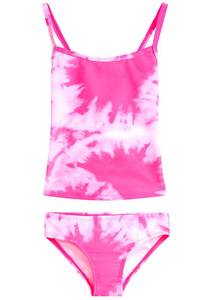 lot 2665 image: Kanu Surf girls Melanie Beach Sport 2-pc Banded Tankini Two Piece Swimsuit, Beach Girl Pink, 10 US - Retail $22