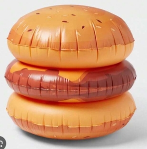 lot 2694 image: Inflatable Hamburger Pool Float - Retail $15