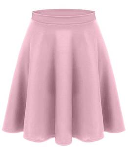 lot 2751 image: Pink Skirts for Women Pink High Waisted Skirts Pink Skater Skirt Pink Pleated Skirt Baby Pink Skirt (Size Small, Baby Pink) - Retail $13