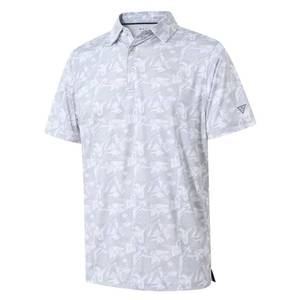 lot 2752 image: Golf Shirts for Men Dry Fit Short Sleeve Print Performance Moisture Wicking Polo Shirt Large - Retail $28