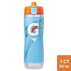 lot 2796 image: Gatorade GX 30oz Plastic Water Bottle - Light Blue