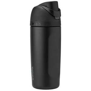 lot 2805 image: Owala 16oz Kids FreeSip Stainless Steel Water Bottle - Very Very Dark - Retail $25