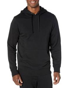 lot 2836 image: Amazon Essentials Mens Lightweight Long-Sleeve French Terry Hoodie, Black, X-Small - Retail $21