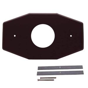 lot 2891 image: Westbrass Remodel Cover Plate for Mixet Bathtub and Shower Valves  Oil Rubbed Bronze - Retail $234