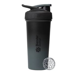lot 2895 image: BlenderBottle 25oz Strada Stainless Steel Shaker Cup - Black Gradient - Retail $28