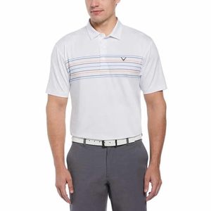 lot 2896 image: Callaway Mens Ventilated Polo, White, Large - Retail $30