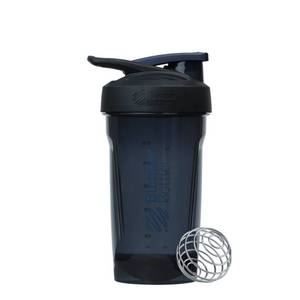 lot 2953 image: BlenderBottle 24oz Strada Tritan Shaker Cup - Black - Retail $16