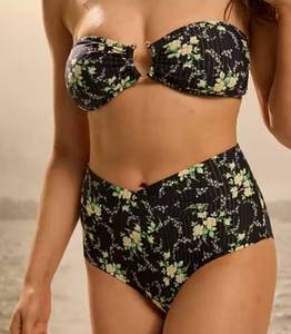 lot 2979 image: Aerie Black and Yellow high waisted Bikini medium&nbsp&nbsp