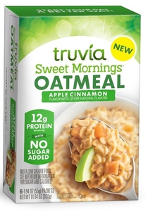 lot 2986 image: Truvia Sweet Mornings Apple Cinnamon Instant Oatmeal 6 Packs&nbsp