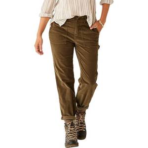 lot 3045 image: Carve Designs Corey Butter Pant - High Rise Straight Leg Jeans for Women, Organic Cotton Utility Denim with Flap Pockets &amp Relaxed Fit 10 - Retail $118