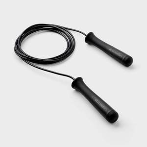 lot 3066 image: 2 Weighted Jump Rope - Black - All In Motion Polypropylene, TPR, TPU - Retail $16