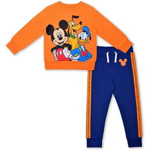 lot 3075 image: Mickey Mouse Mickey Mouse  Pluto and Donald Duck Boys 2 Piece Character Crewneck and Jogger Set  4-7 - Retail $22