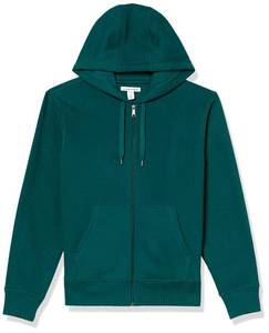 lot 3090 image: Amazon Essentials Mens Full-Zip Fleece Hoodie Sweatshirt, Forest Green, X-Large - Retail $4