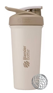 lot 3118 image: BlenderBottle 25oz Strada Sleek Stainless Steel Tumbler with Wire Whisk Ball&nbsp&nbsp