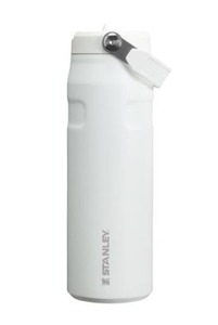 lot 3157 image: Stanley 24oz IceFlow Aerolight Stainless Steel Water Bottle with Flip Straw - Frost Portable Drinkware, Plastic Lid - Retail $35