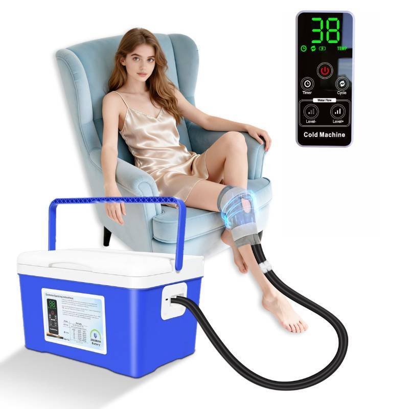 lot 5008 image: Cold Therapy Machine,Cold Therapy for Knee Replacement, Ice Machine for Knee After Surgery, Cryotherapy Systems Suitable for Home use - Retail $220