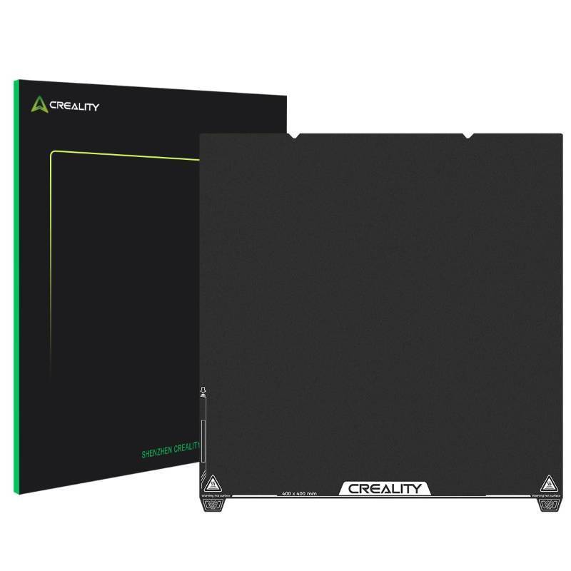 lot 5037 image: Creality Ender 5 Max Epoxy Resin Build Plate, 415  430mm 3D Printer Bed Platform, Double-Sided Textured Spring Steel, Heat-Resistant Durable Flexible Wear Resistant Print Platform for 3D Printers - Retail $50